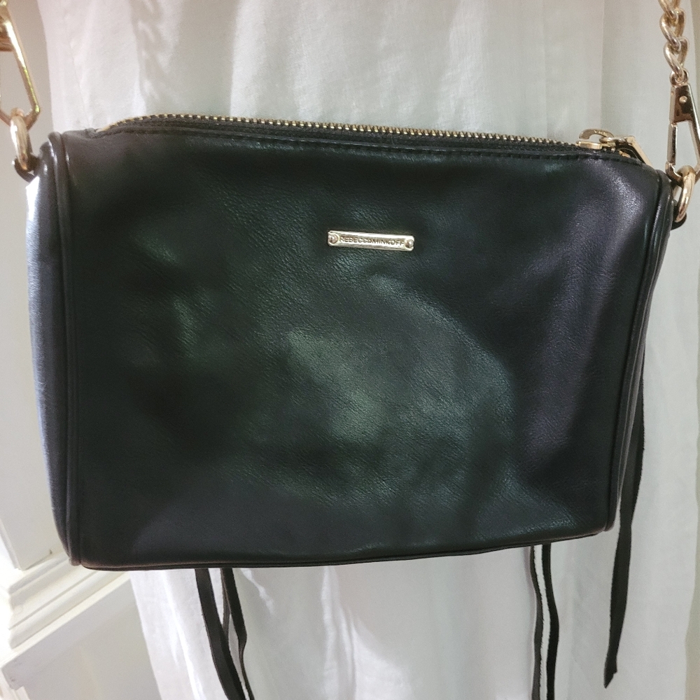 Rebecca Minkoff MAC Black Leather Crossbody Bag - Picture 3 of 13